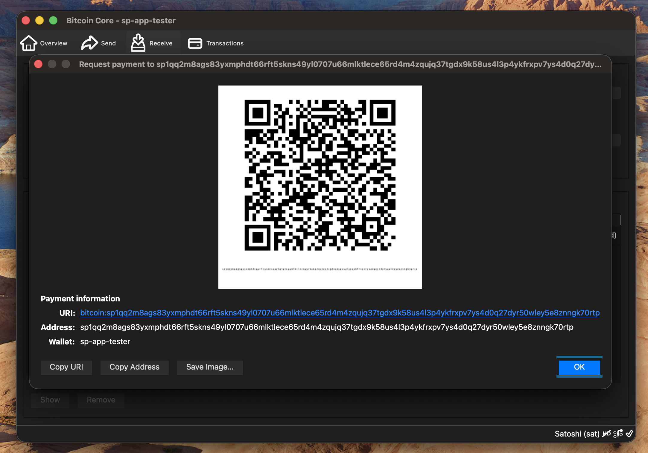 Copy Silent Payment Address