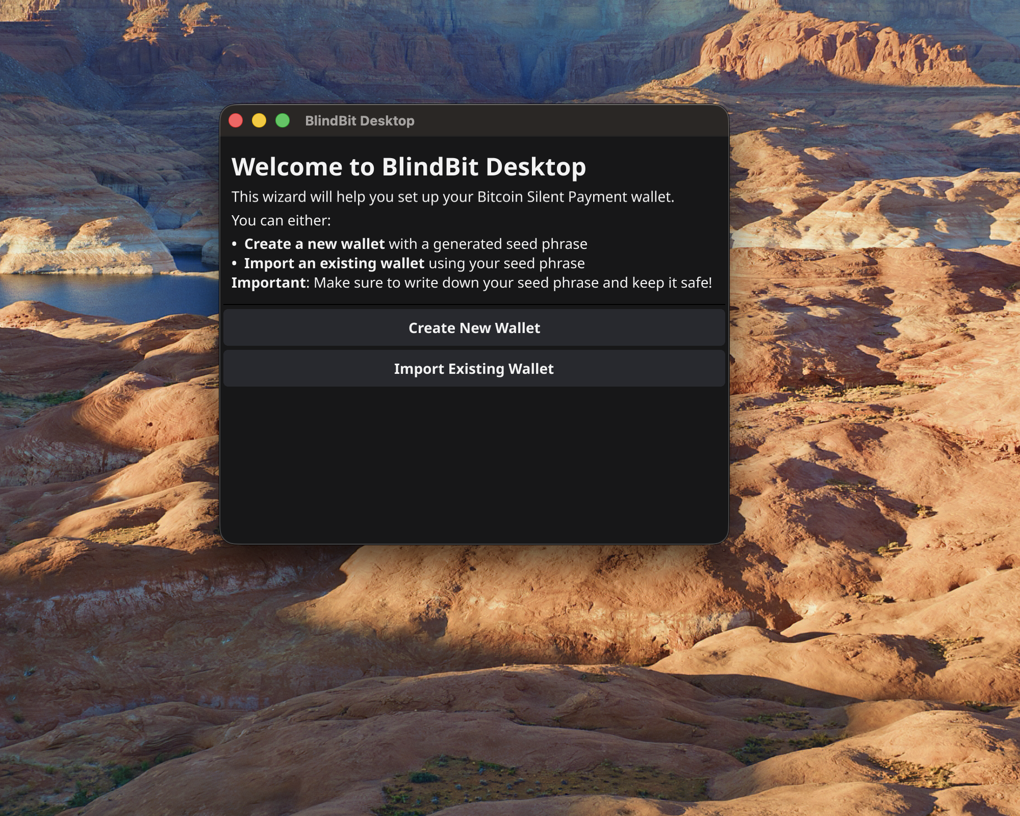 Import Existing Wallet