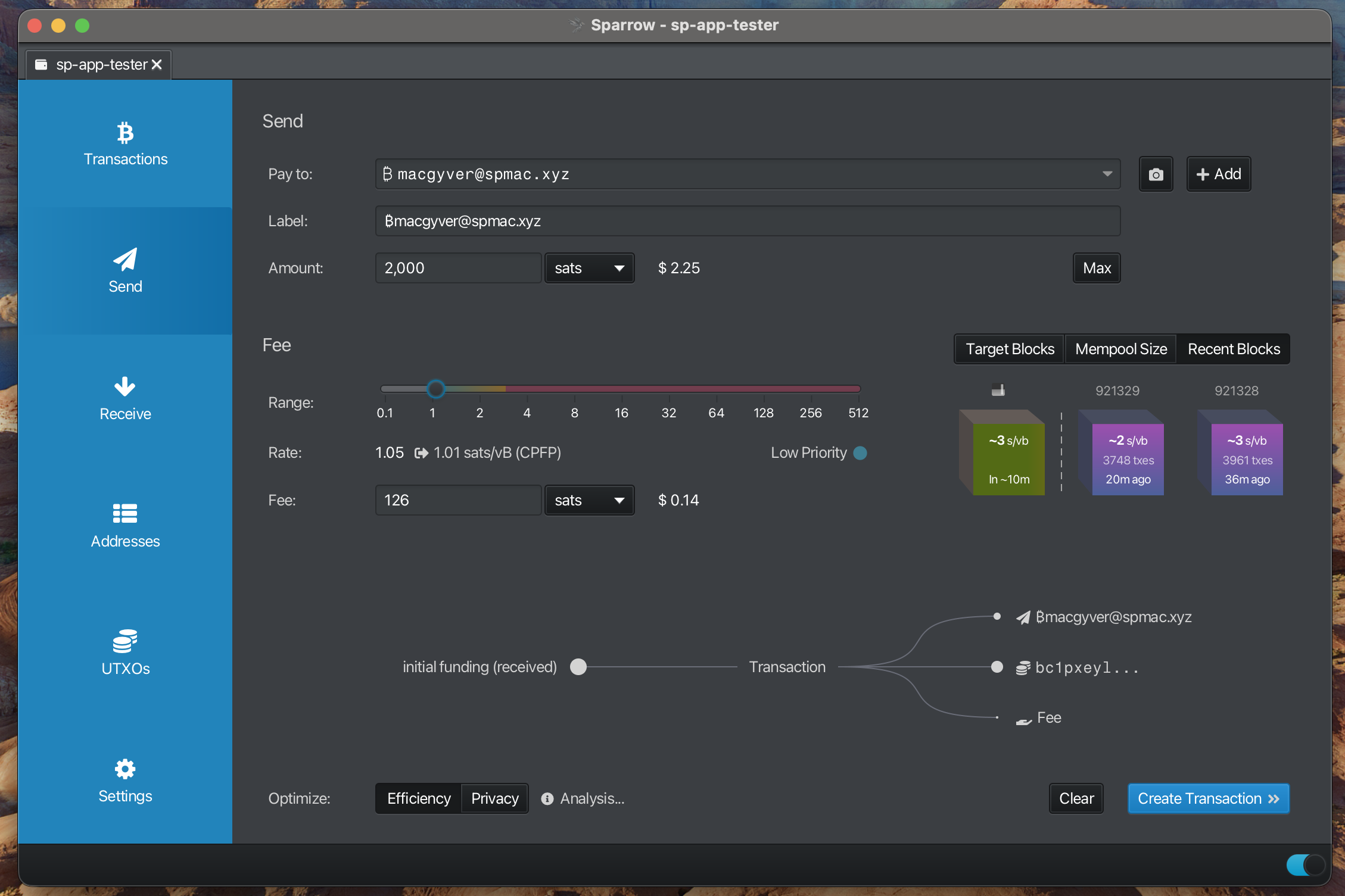 Enter Recipient Information